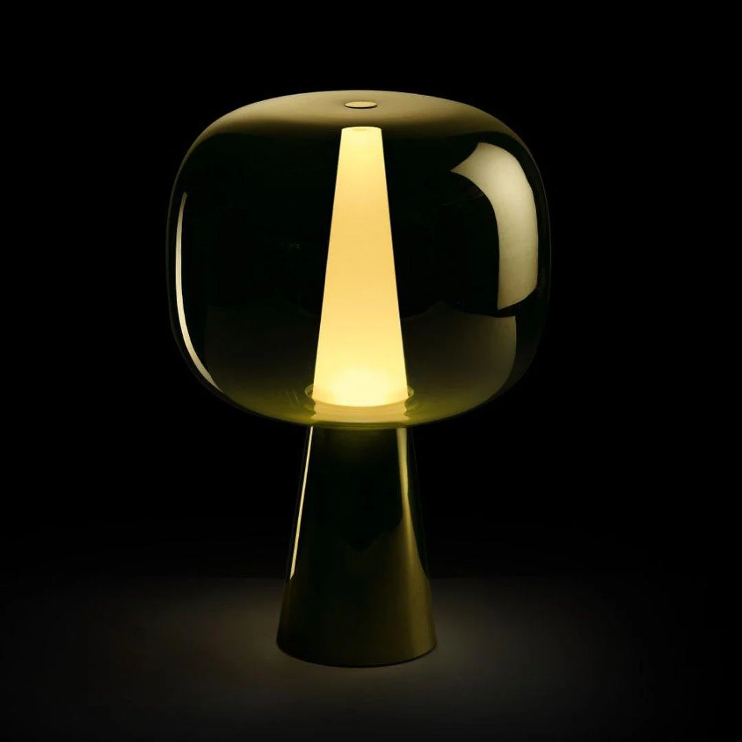 Dusk Dawn Table Lamp - ∅ 13.8″ x H 19.7″ / Dia 35cm x H 50cm / Smoky gray / US plug