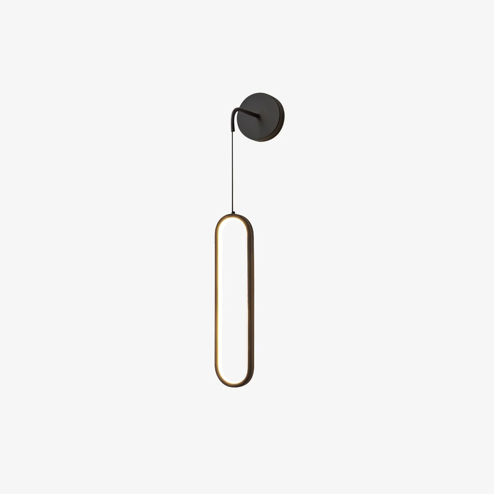 Настенный светильник Oval LED Brass - ∅9см x 68см, золотой, 3000-6500К