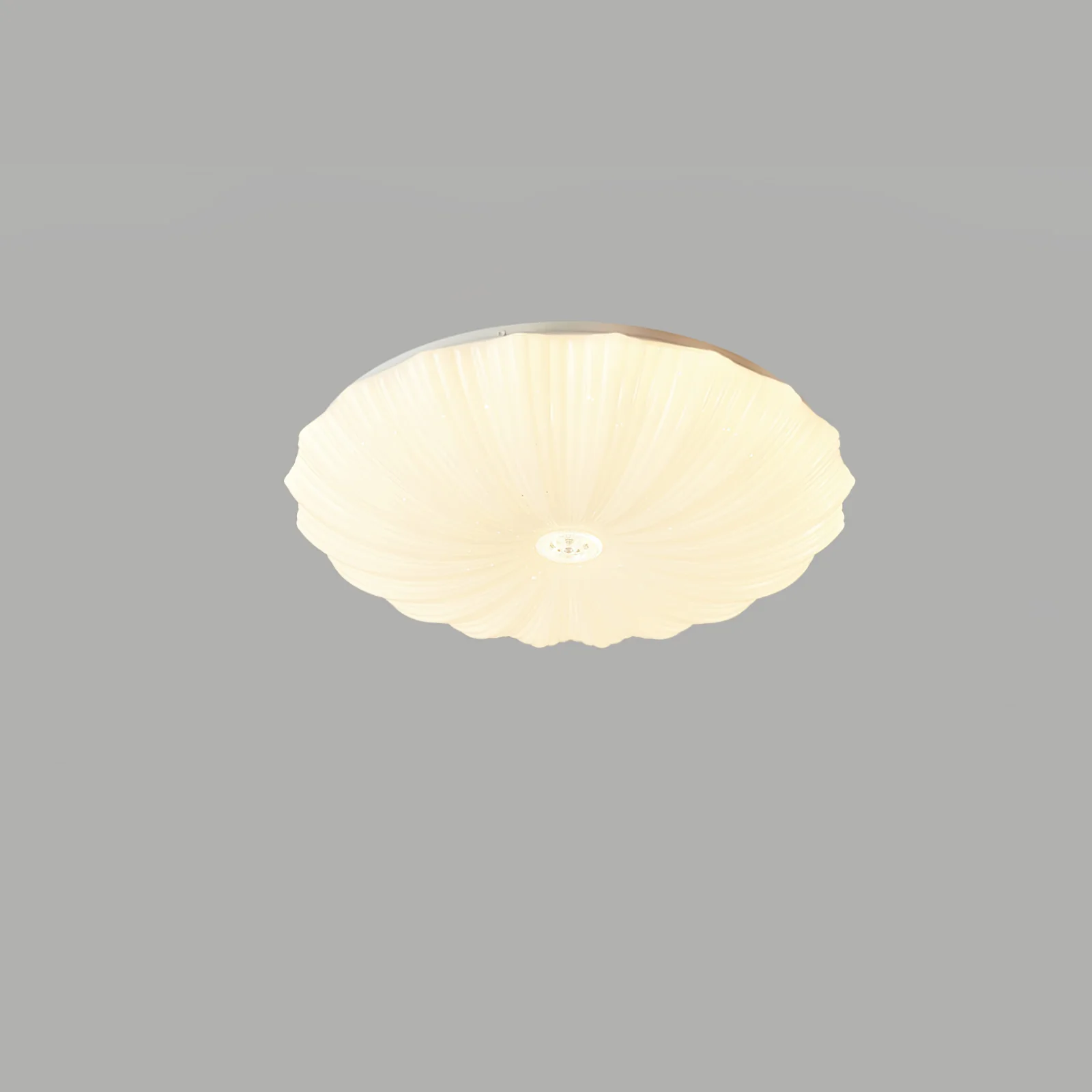 Потолочный светильник Acrylic Shell Round - ∅60см x 10см, белый, холодный свет