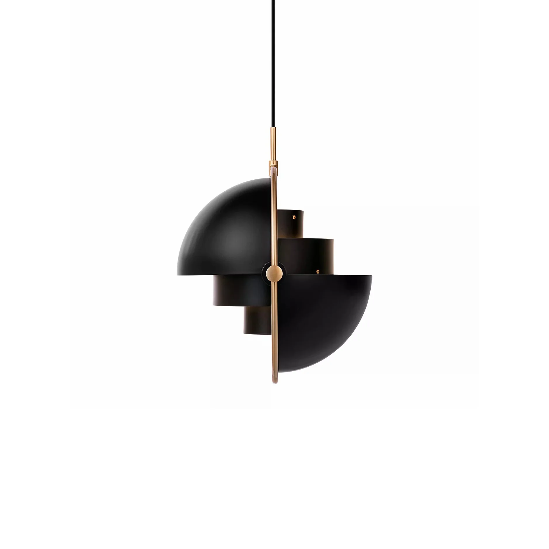 Подвесной светильник Deformed Ball - ∅38см x 38см, хром, белый