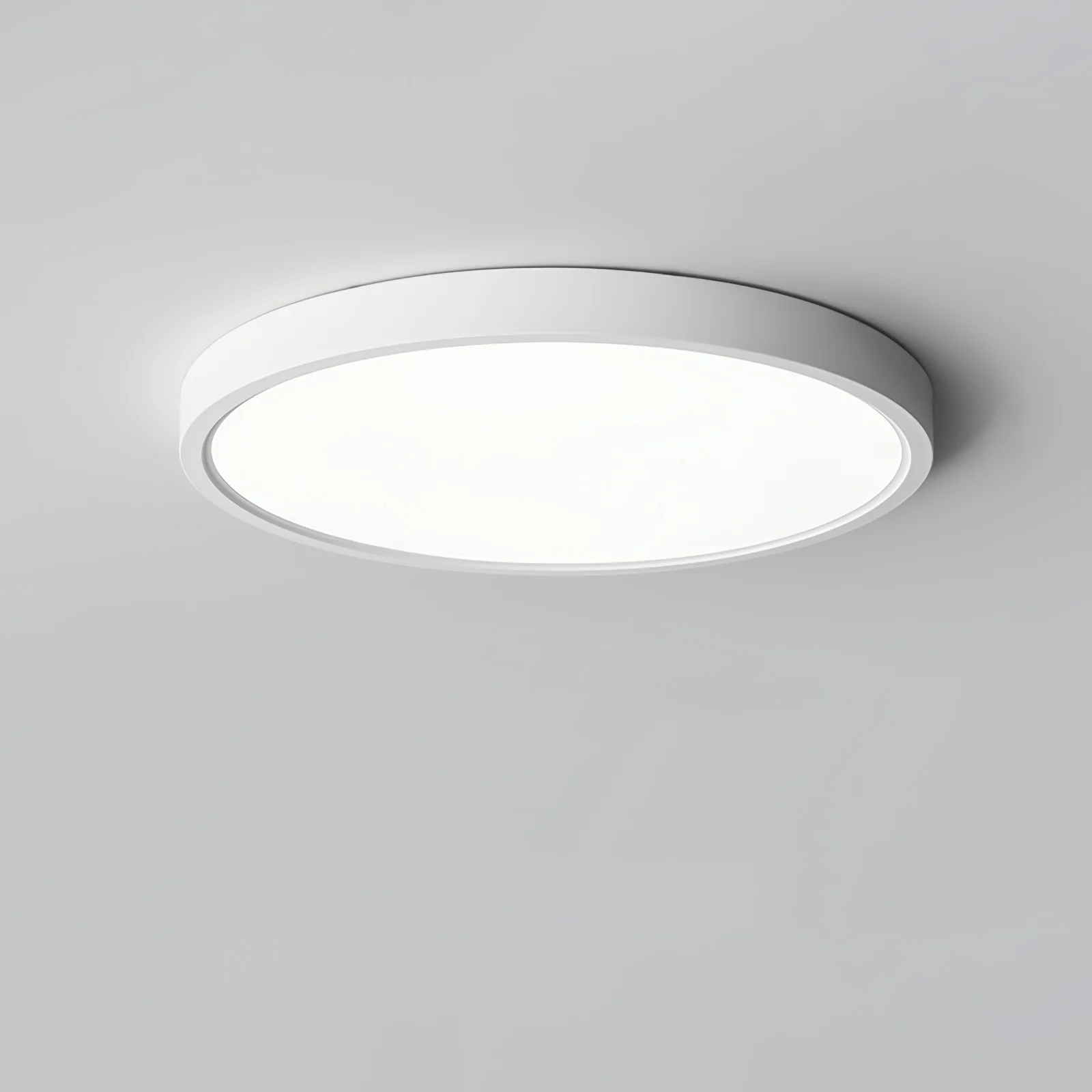 Потолочный светильник Acrylic Thinnest Round - ∅50см х 3см, черный, теплый свет