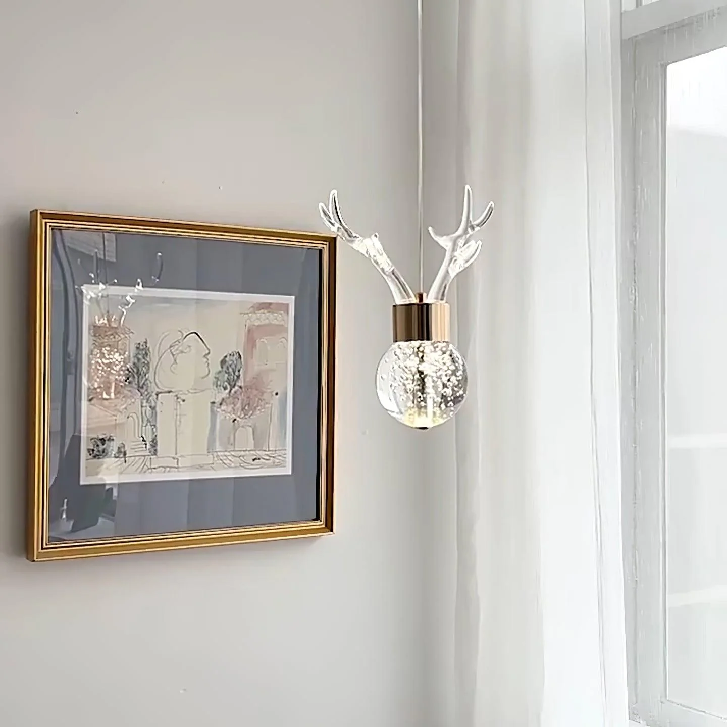 Подвесной светильник Little Deer - 3 подвеса 20см x 200см, пузыри, холодный свет