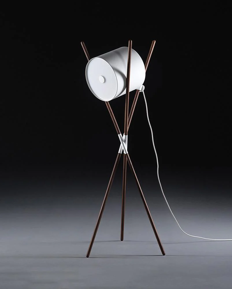 Торшер Shift Lamp - ∅58см x 173см, черный, дерево