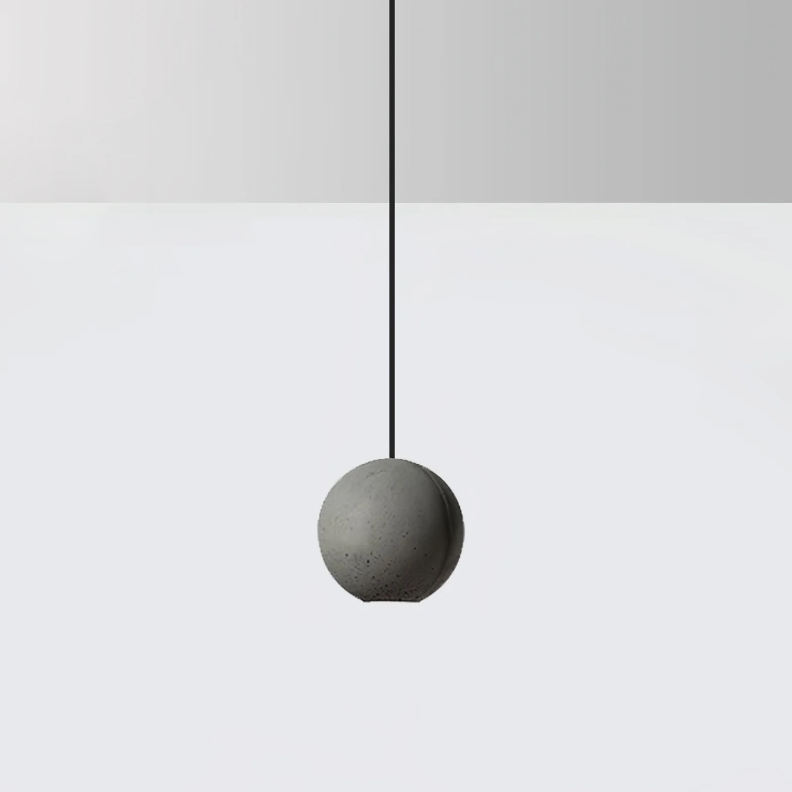 Подвесной светильник Moon Concrete - 2 плафона ∅24см x 150см, серый