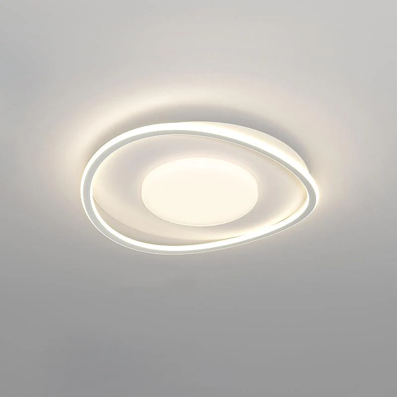 Потолочный светильник Minimalist Geometry LED - ∅50см x 10см, белый, черный, холодный свет
