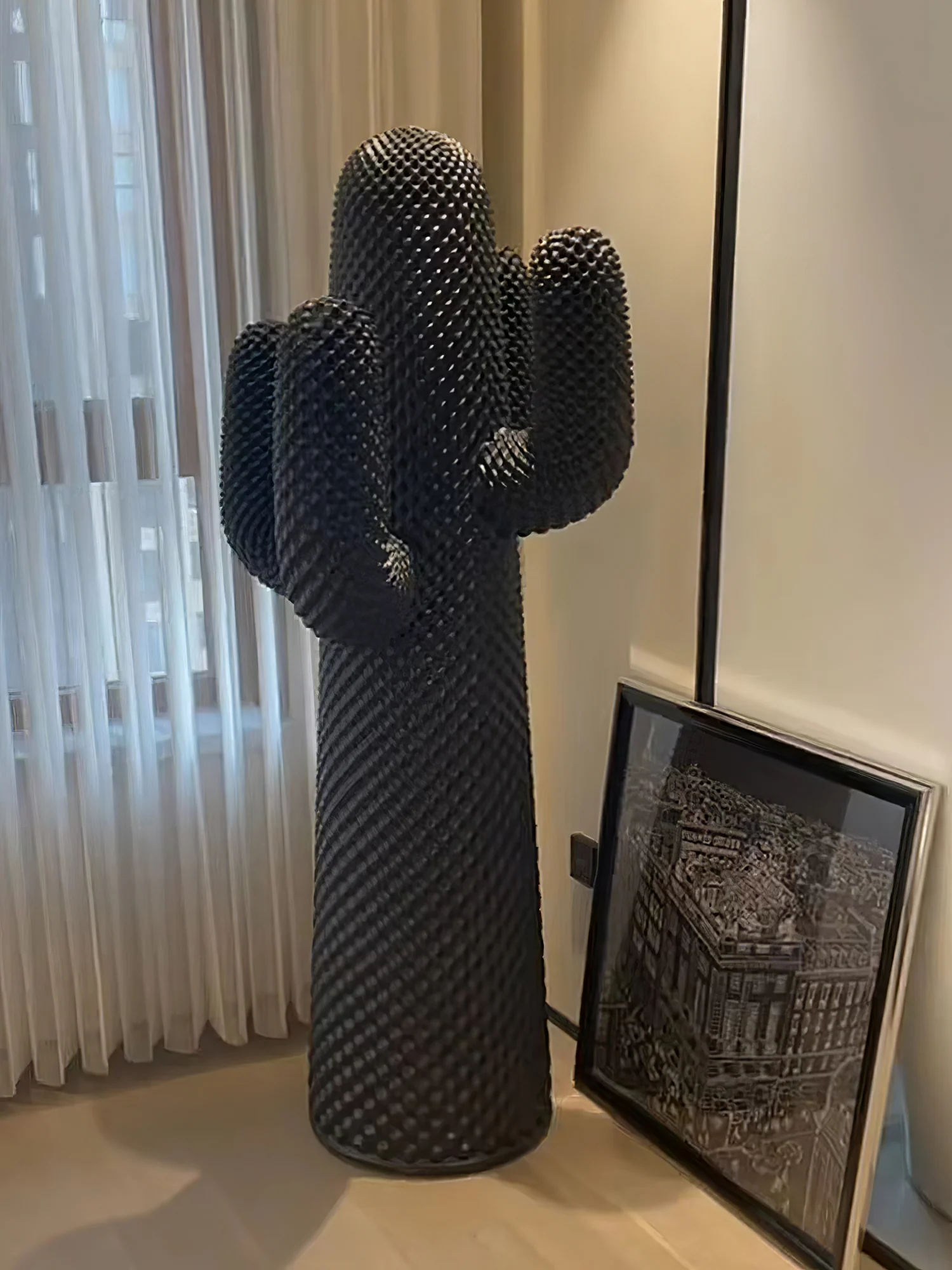 Вешалка для одежды Mello Sculptural Cactus - ∅65см x 60см x 150см, белый