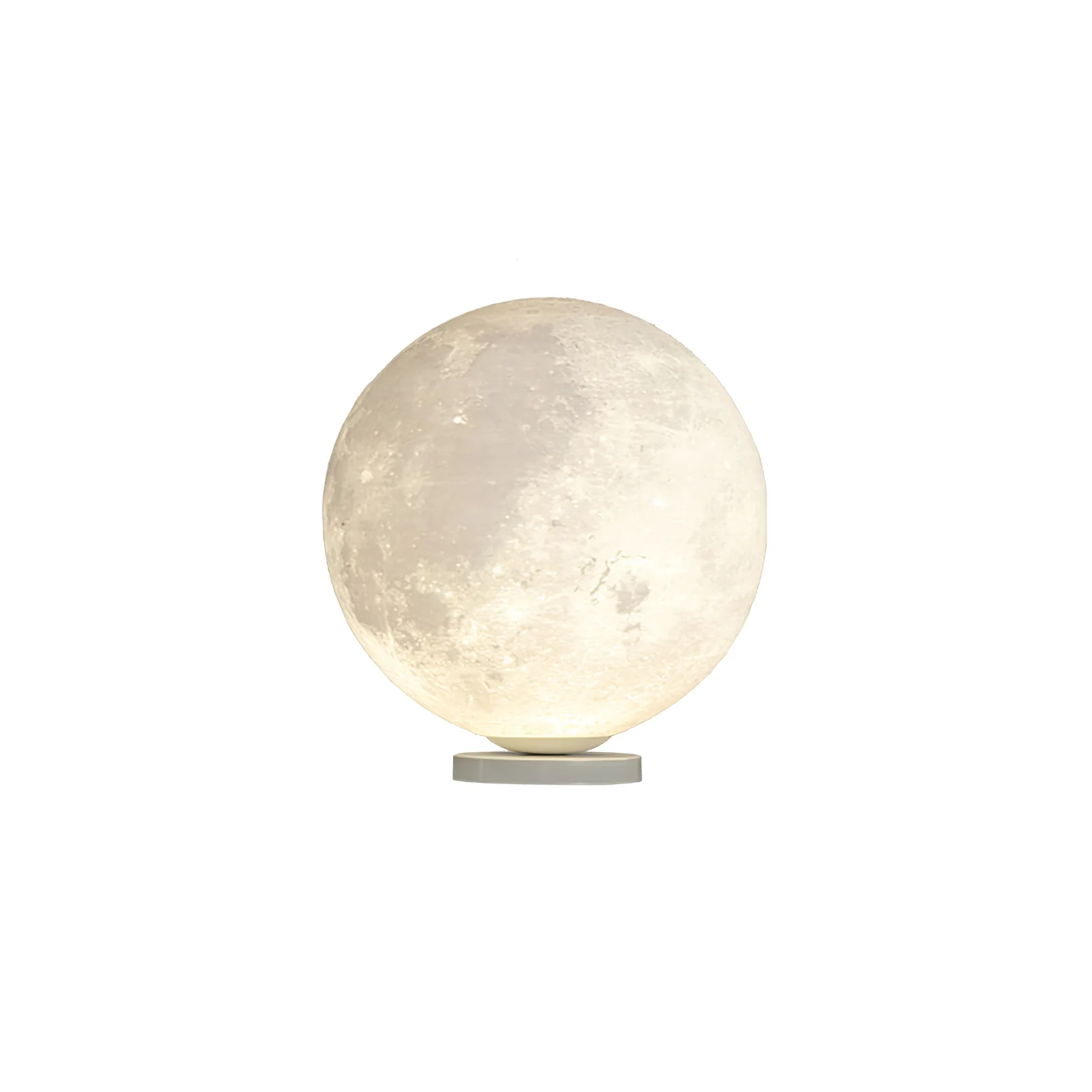 Настольный светильник Moon - ∅30см x 30см, белый, теплый свет