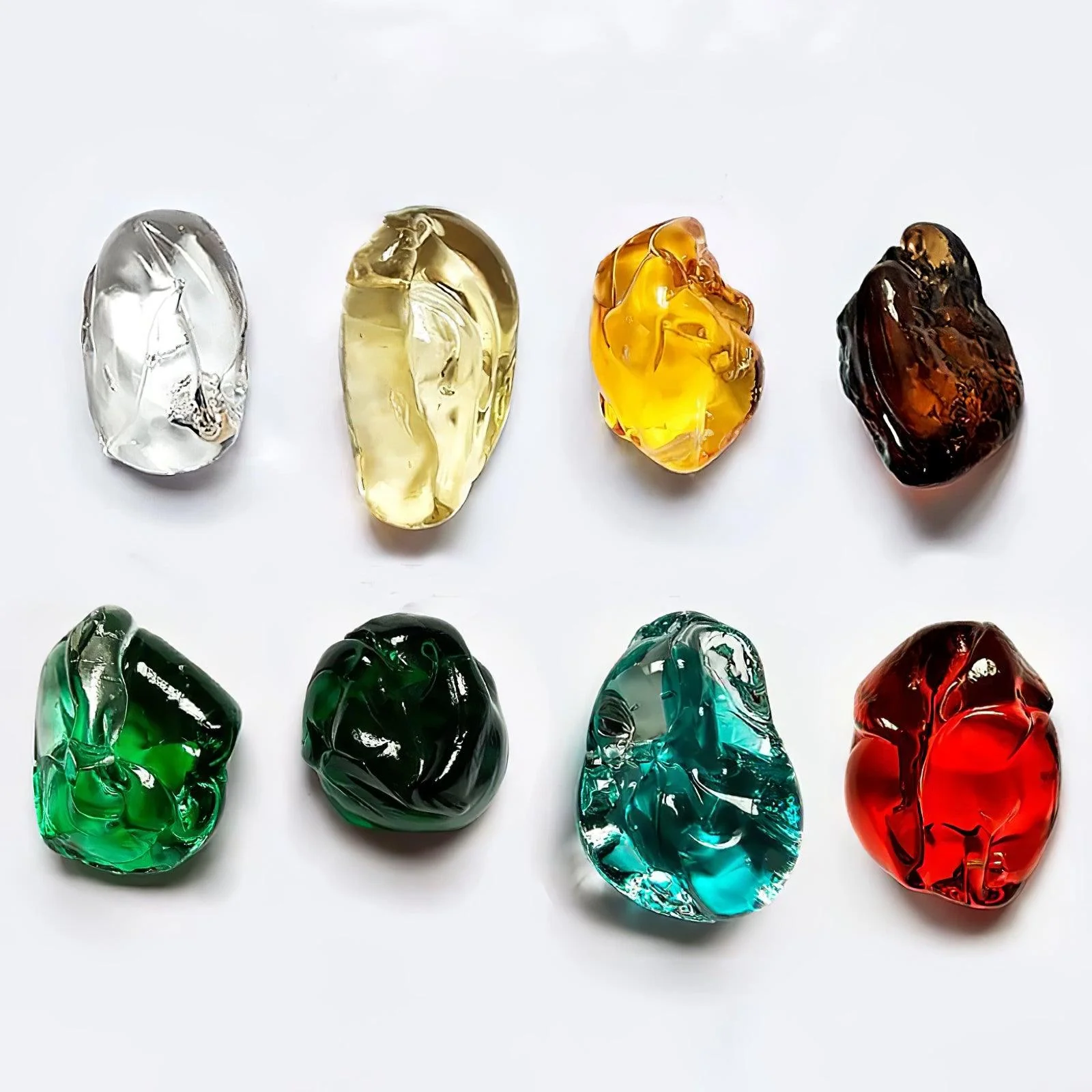 Люстра Multicolor Crystal Stone - ∅100см x 250см, красный, круглый крепеж