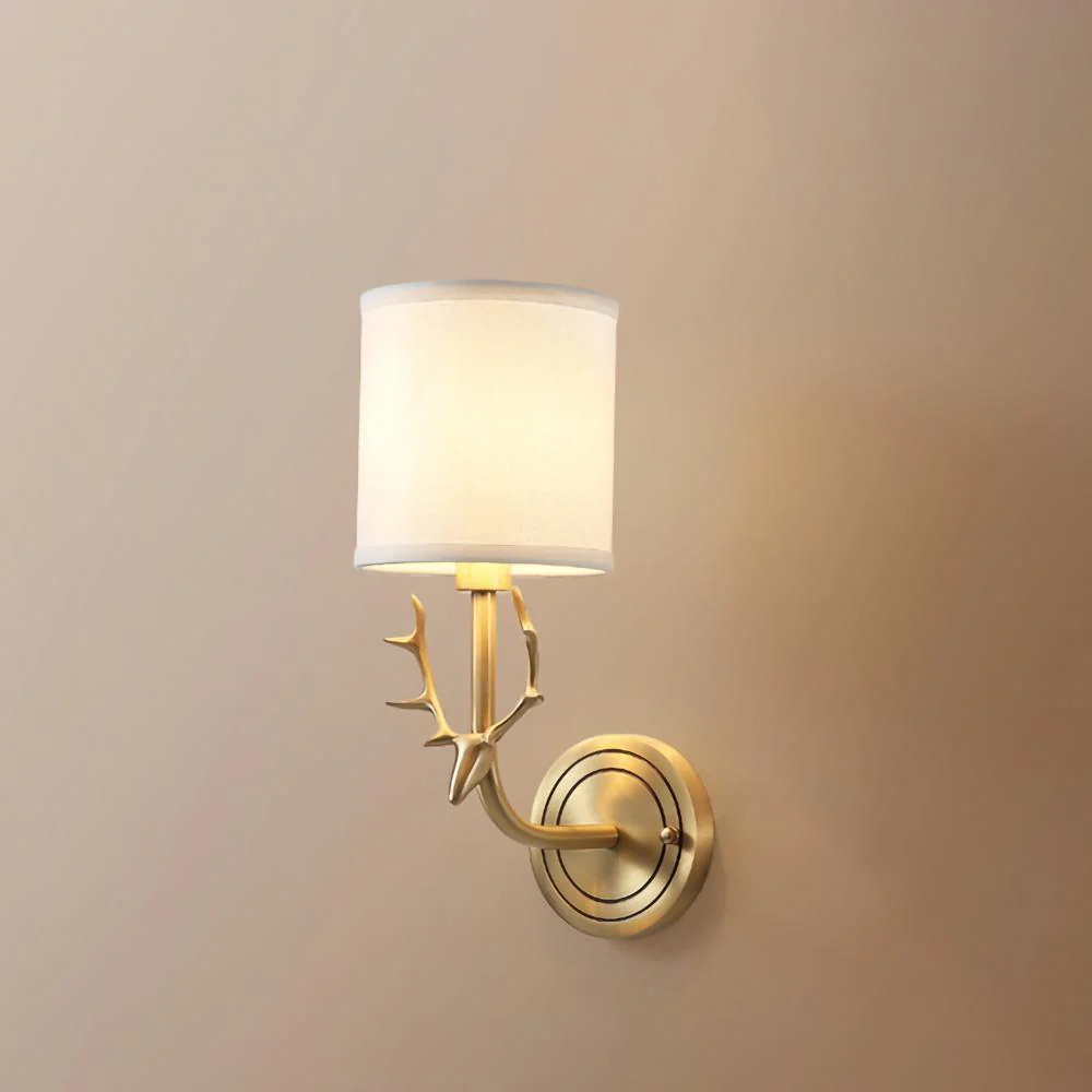 Настенный светильник Brass Deer Head - ∅28см x 39см, латунь
