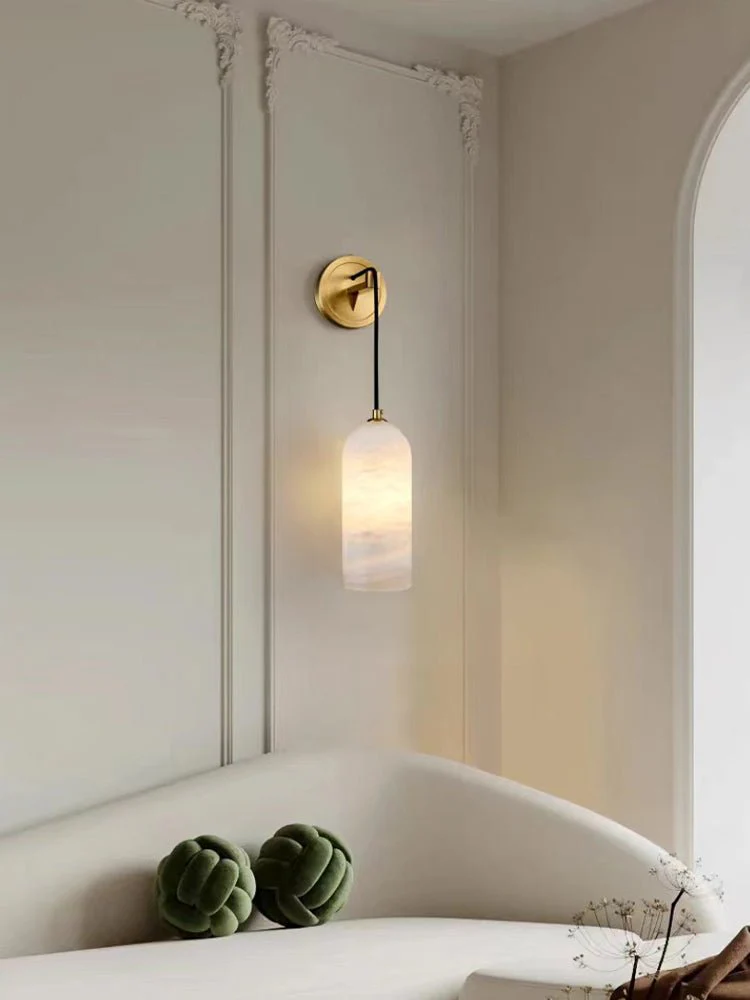 Monty Wall Lamp - ∅ 3.9″ x H 10.2″ / Black & White / Set of 2
