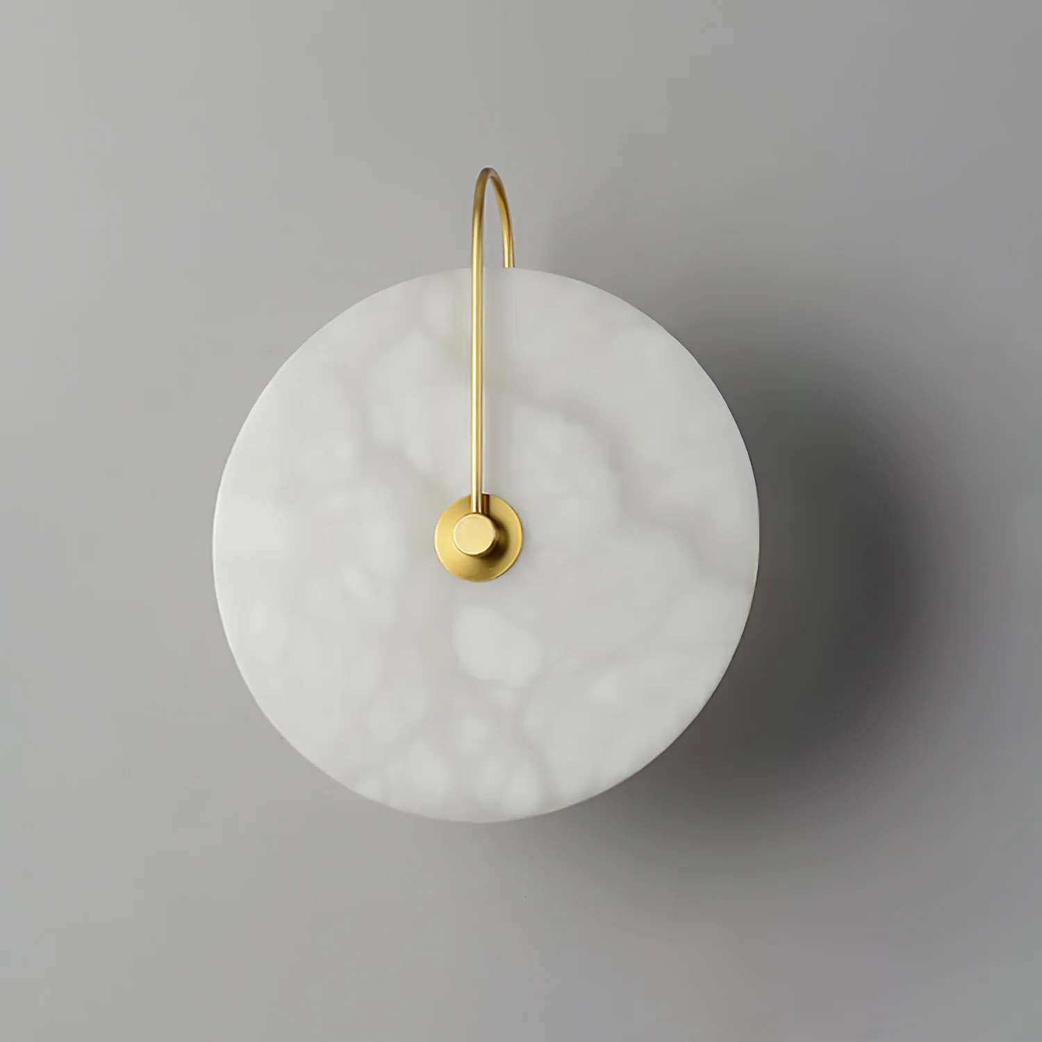 Настенный светильник Alabaster LED - ∅20см, золотой, теплый свет