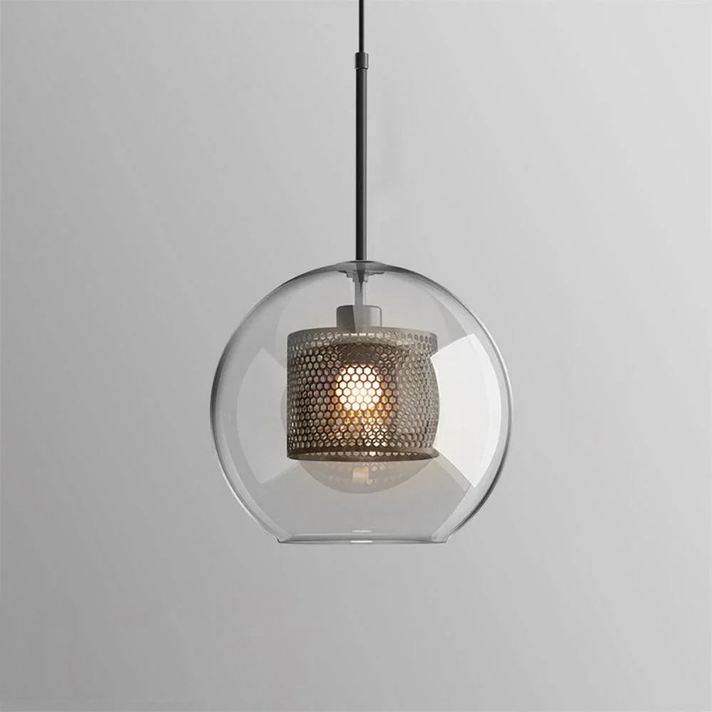 Подвесной светильник Chiswick Glass - груша, ∅25см x 28см, черный, стекло