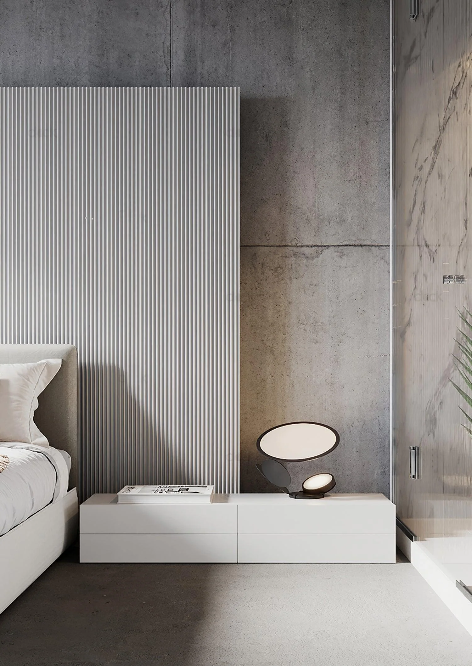 Cut Table Lamp - ∅ 19.7″ x H 11.8″ / Dia 50cm x H 30cm / Cool Light / AU plug