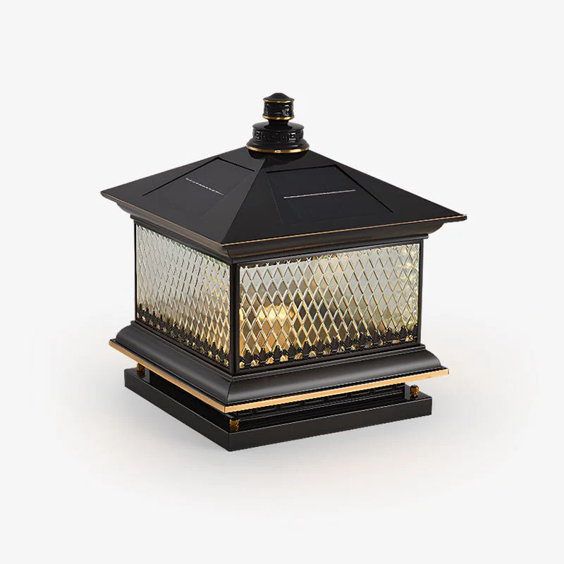 Уличный светильник Diamond Solar Post - 40см x 40см x 43см, медь, теплый свет