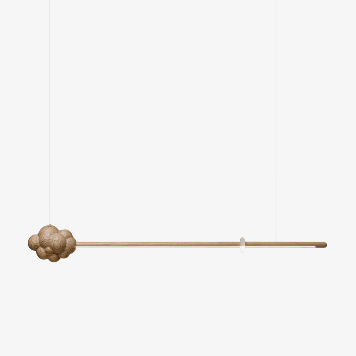 Люстра Cloud Stick - 145см x 20см, дерево, теплый свет