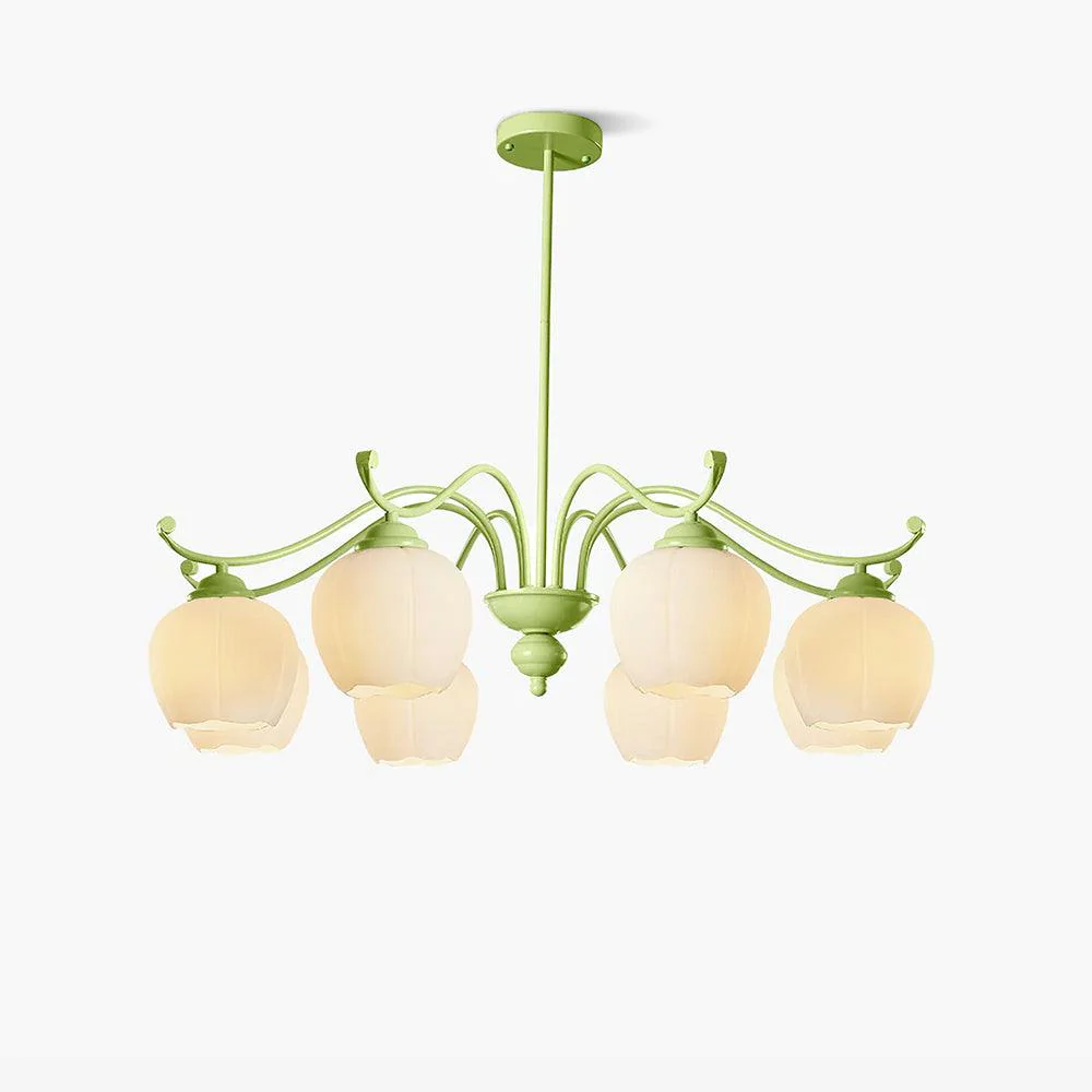 Люстра Lomance Lily - 4 плафона ∅57см x 66см, белый