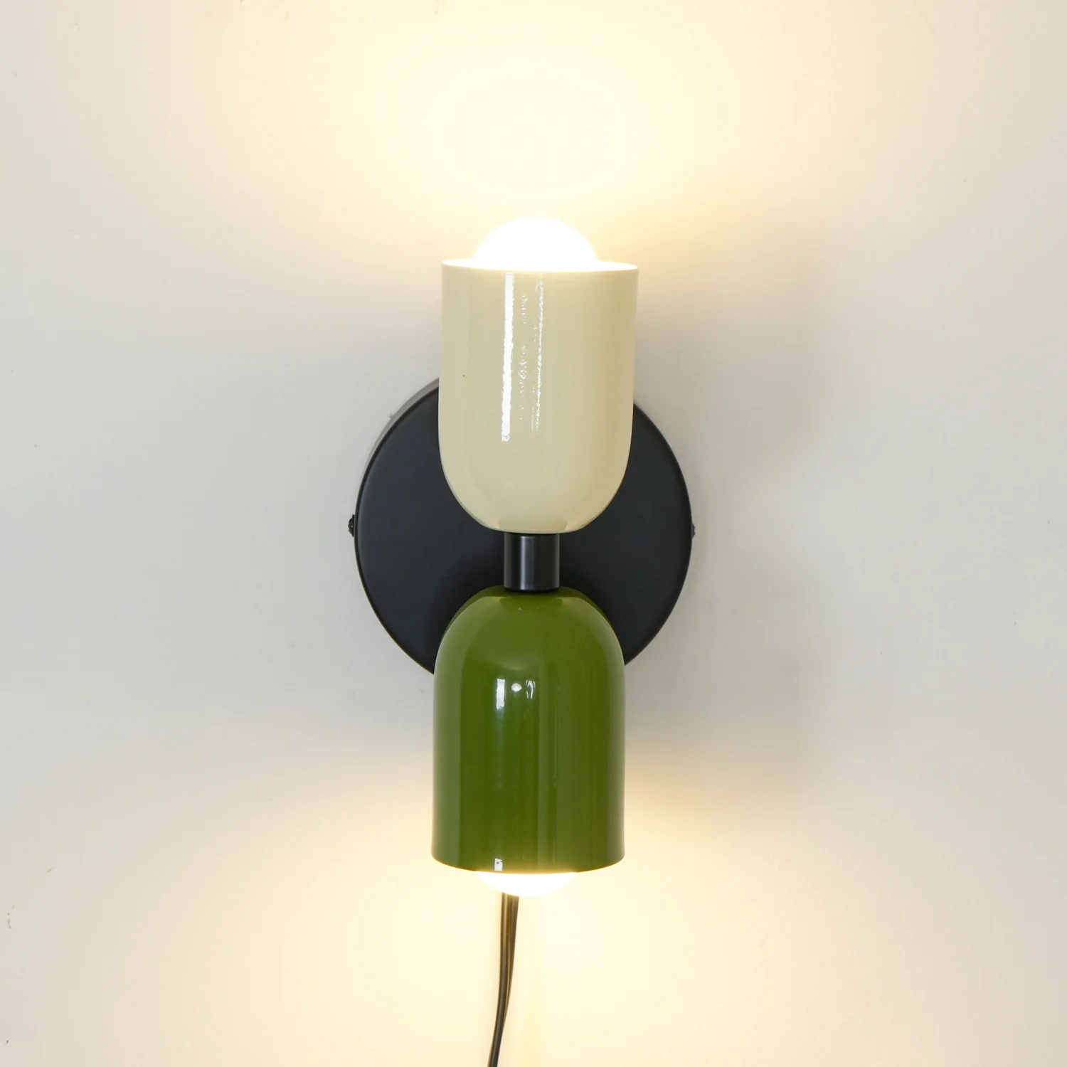 Настенный светильник Couleur Double Plug In - 12см x 20см, розовый
