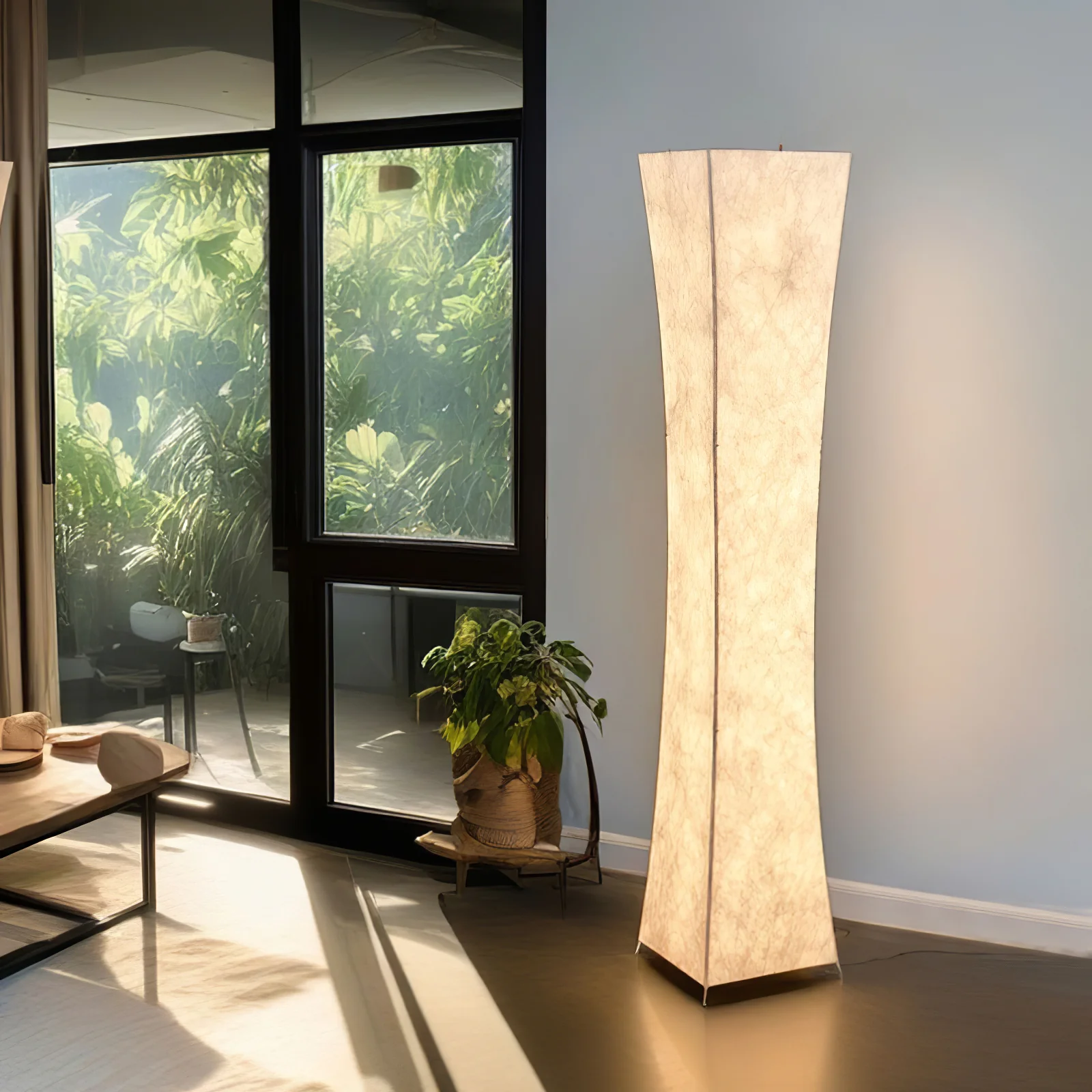 Торшер Slim Waist Tower - ∅30см x 150см, белый