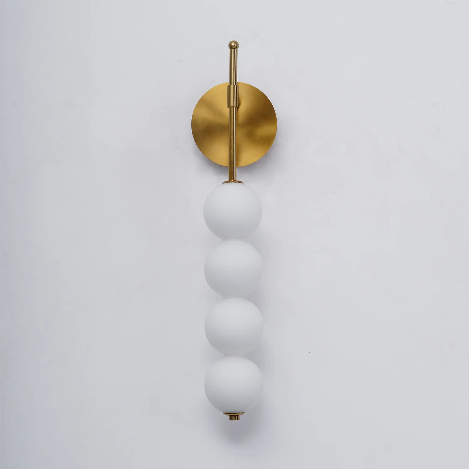 Abacus Wall Lamp - Set of 2 / Gold & Plastic ball / Warm White