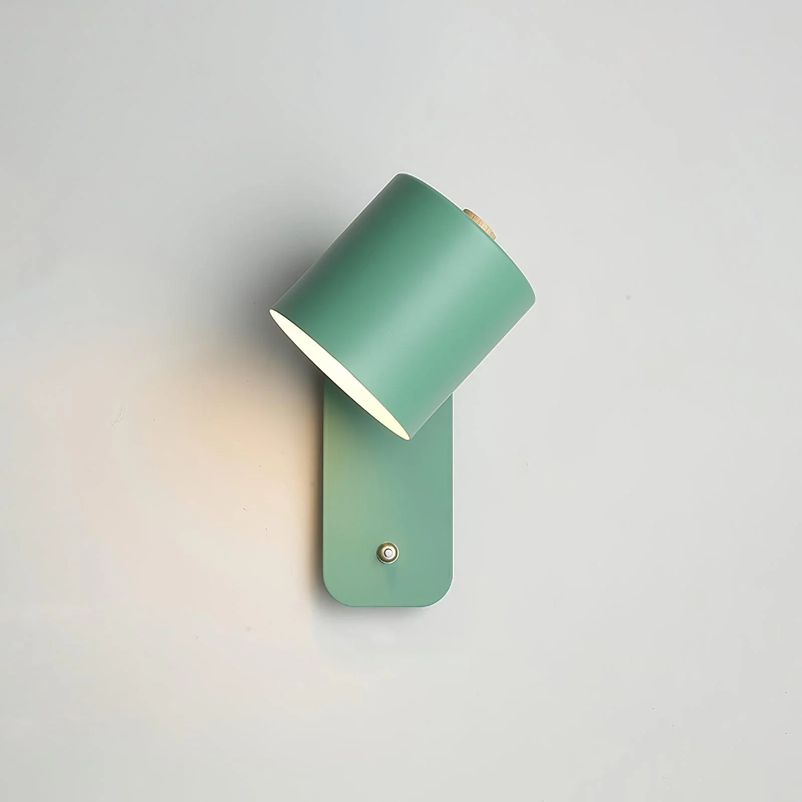 Настенный светильник Rotatable Cylinder Plug-in - ∅13см x 30см, белый
