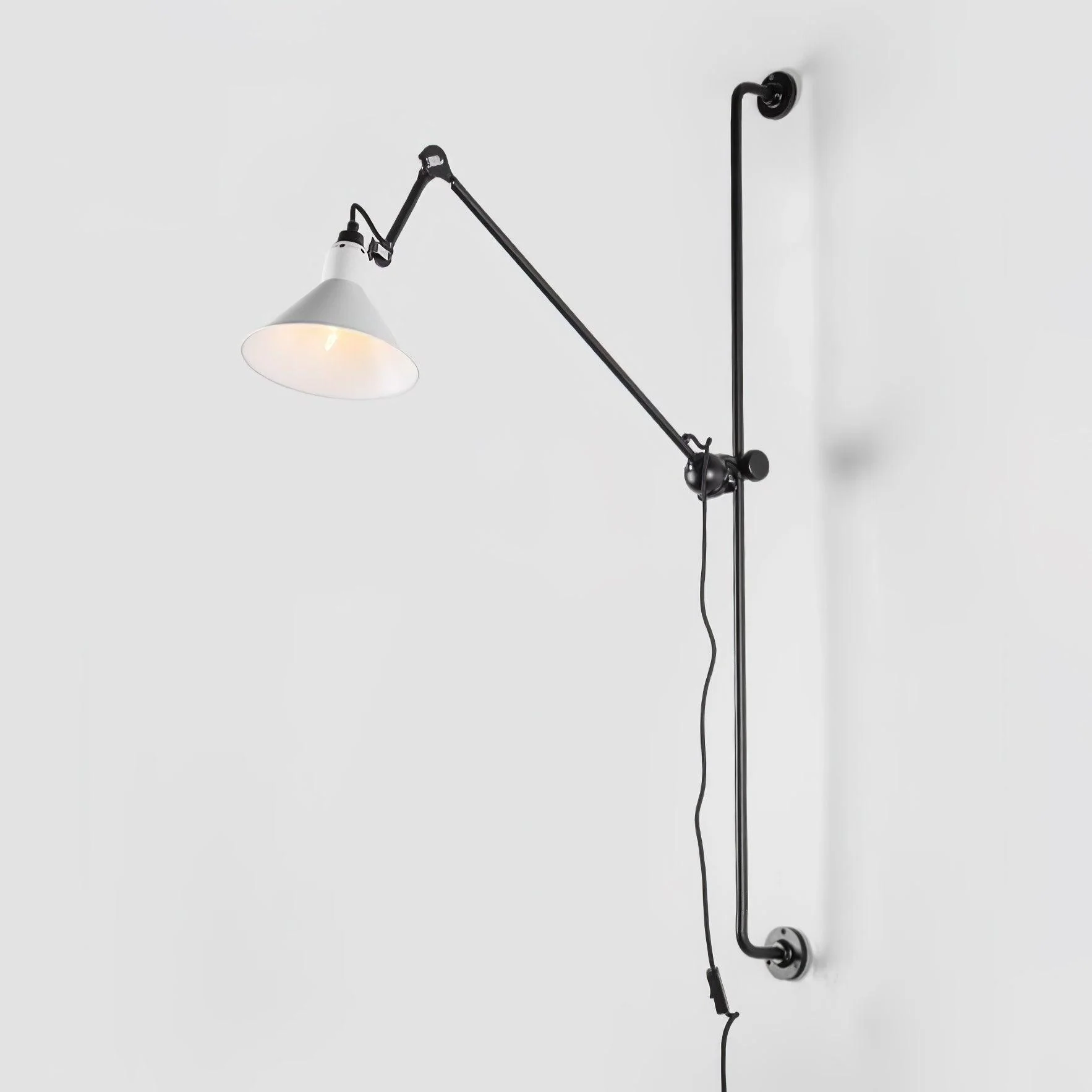 Настенный светильник Support Frame Rocker - ∅21см x 118см, желтый, черный