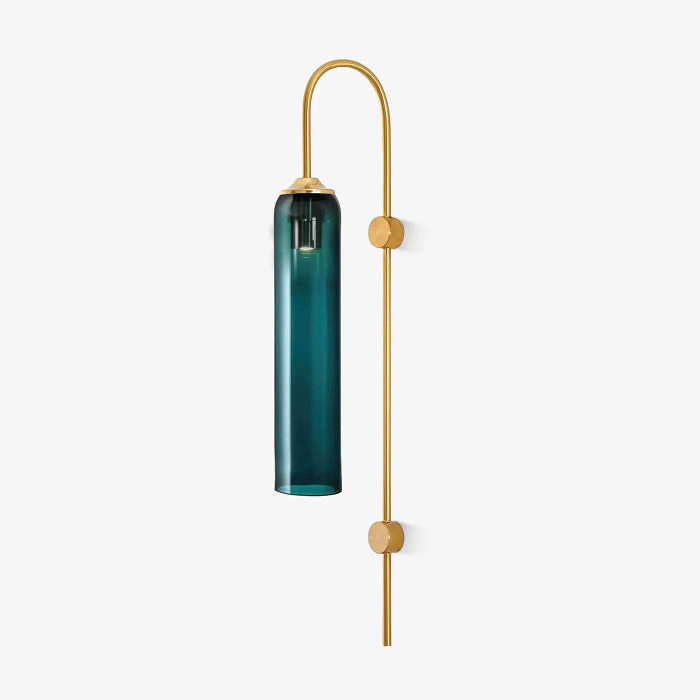 Настенный светильник Modern Glass - 19см x 80см, золотой, синий