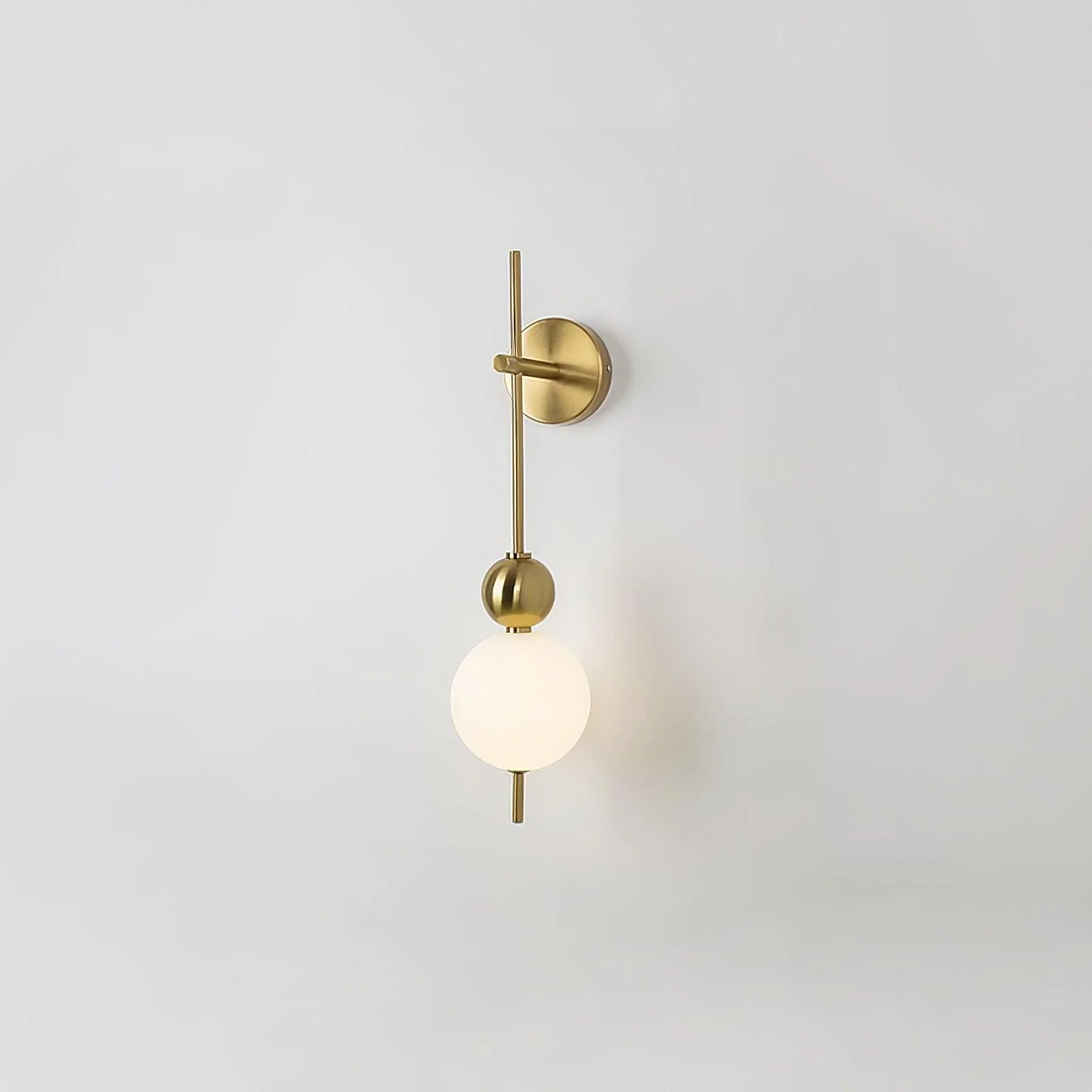 Candied Haws String Wall Lamp - ∅ 10.2″ x H 32.3″ / ∅ 15cm x H 82cm Set of 2 / Gold & White / Warm Light