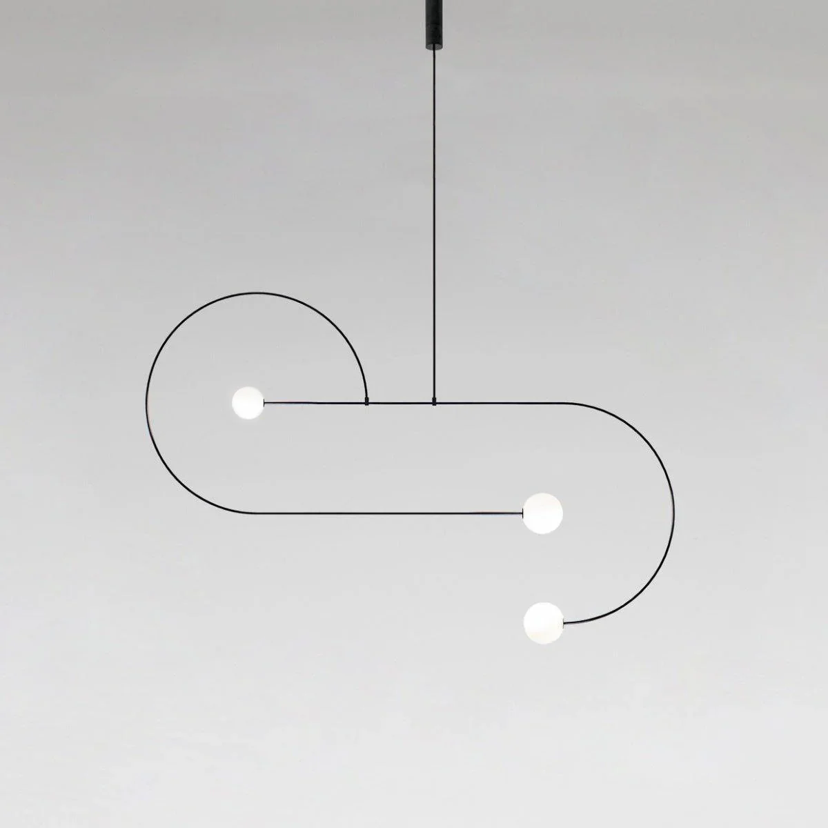 Люстра Mobile Chandelier - 3 подвеса, черный