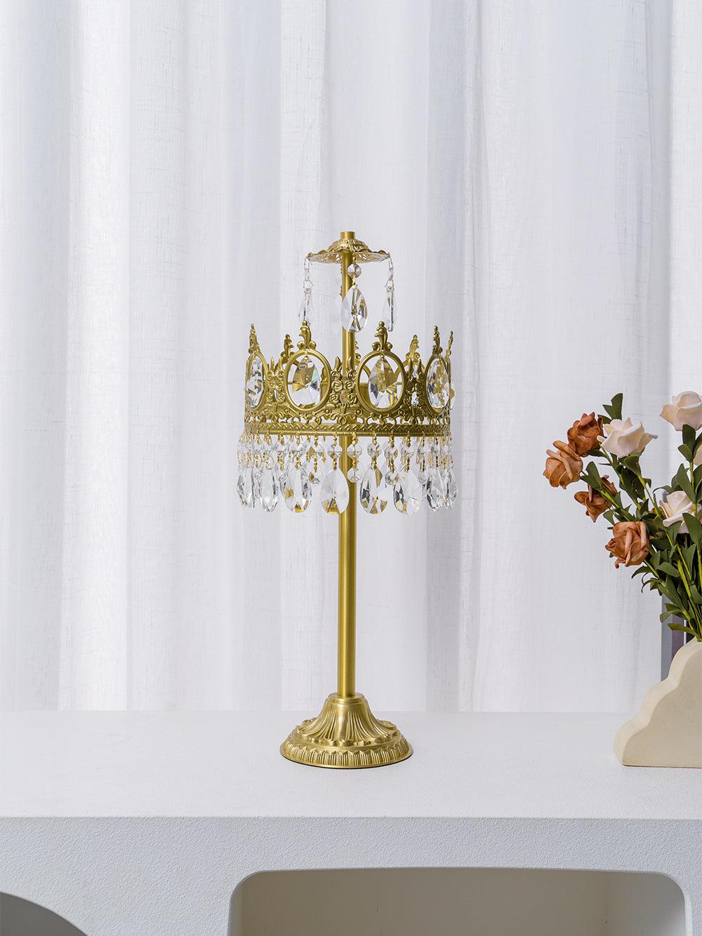 Настольный светильник Vintage Crystal - ∅20см x 45см, медное покрытие