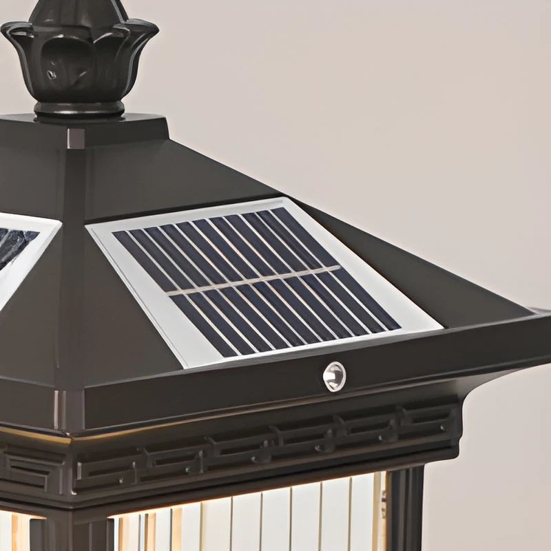 Уличный светильник Solar Classic Lantern - модель A, 20см x 20см x 40см, черный, прозрачный