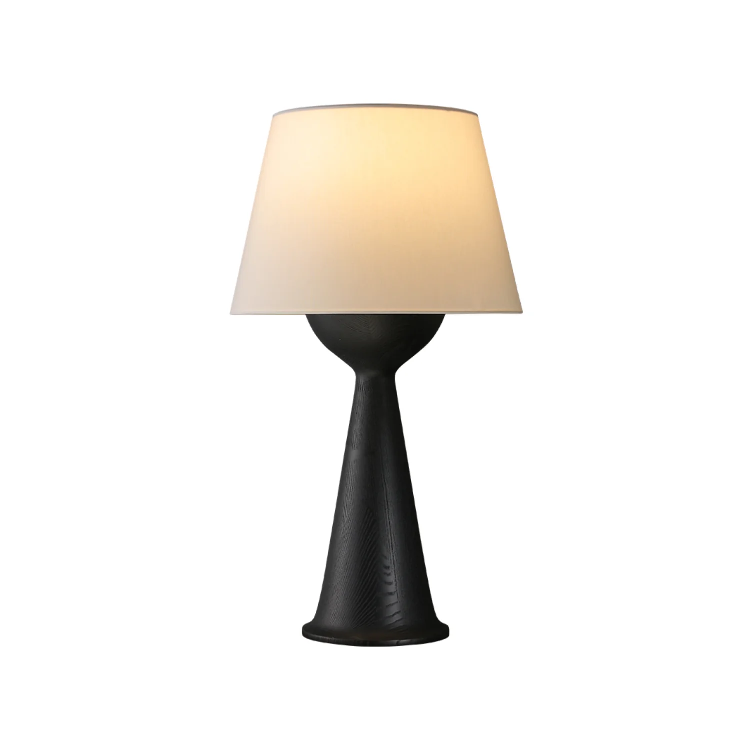 Настольный светильник Hourglass Wood - ∅41см x 74см, орех