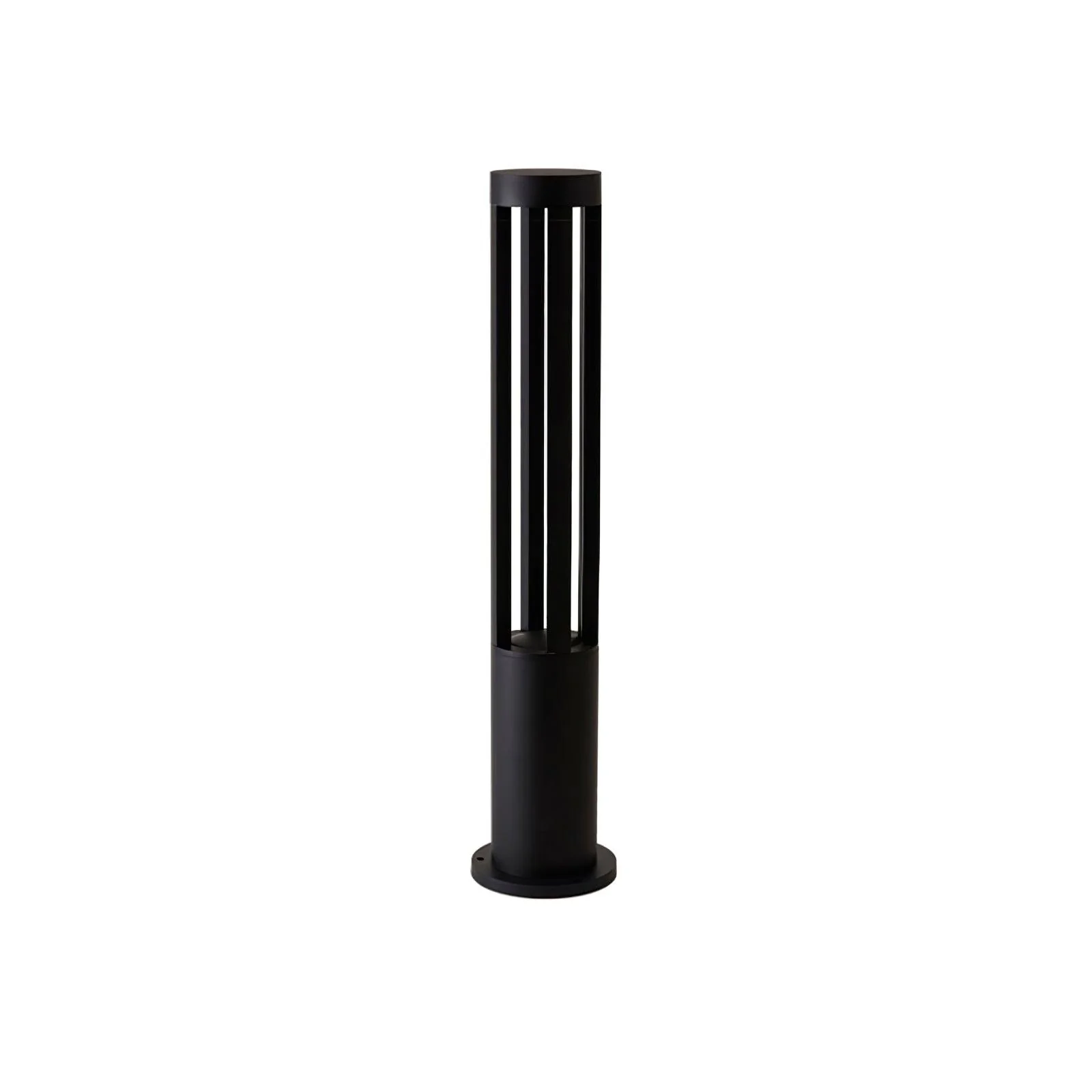 Уличный светильник Black Cylindrical Garden - ∅11см x 40см, черный, теплый свет