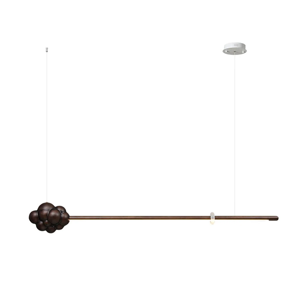 Люстра Cloud Stick - 145см x 20см, дерево, теплый свет