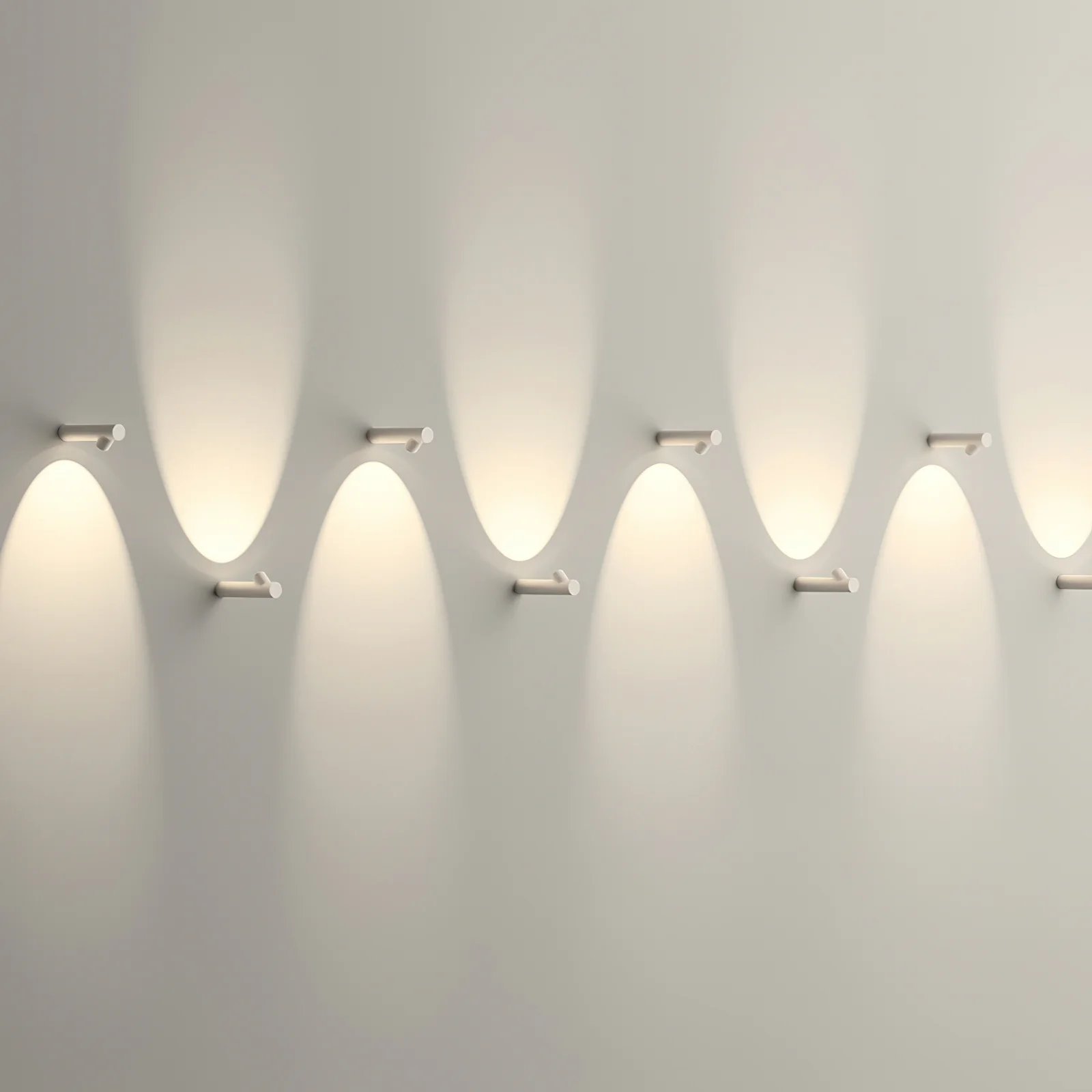 Pipeline Tube Wall Sconce - ∅ 2.4″ x H 3.9″ x L 9.1″ / White & Warm Light / Set Of 2