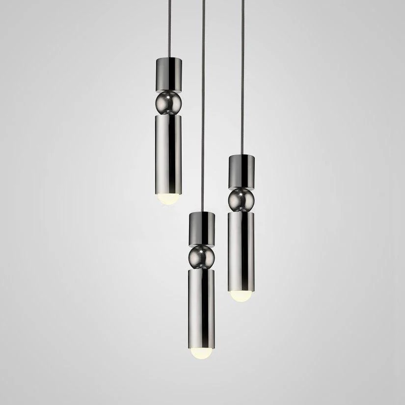 Подвесной светильник Fulcrum - ∅6см x 30см, черный