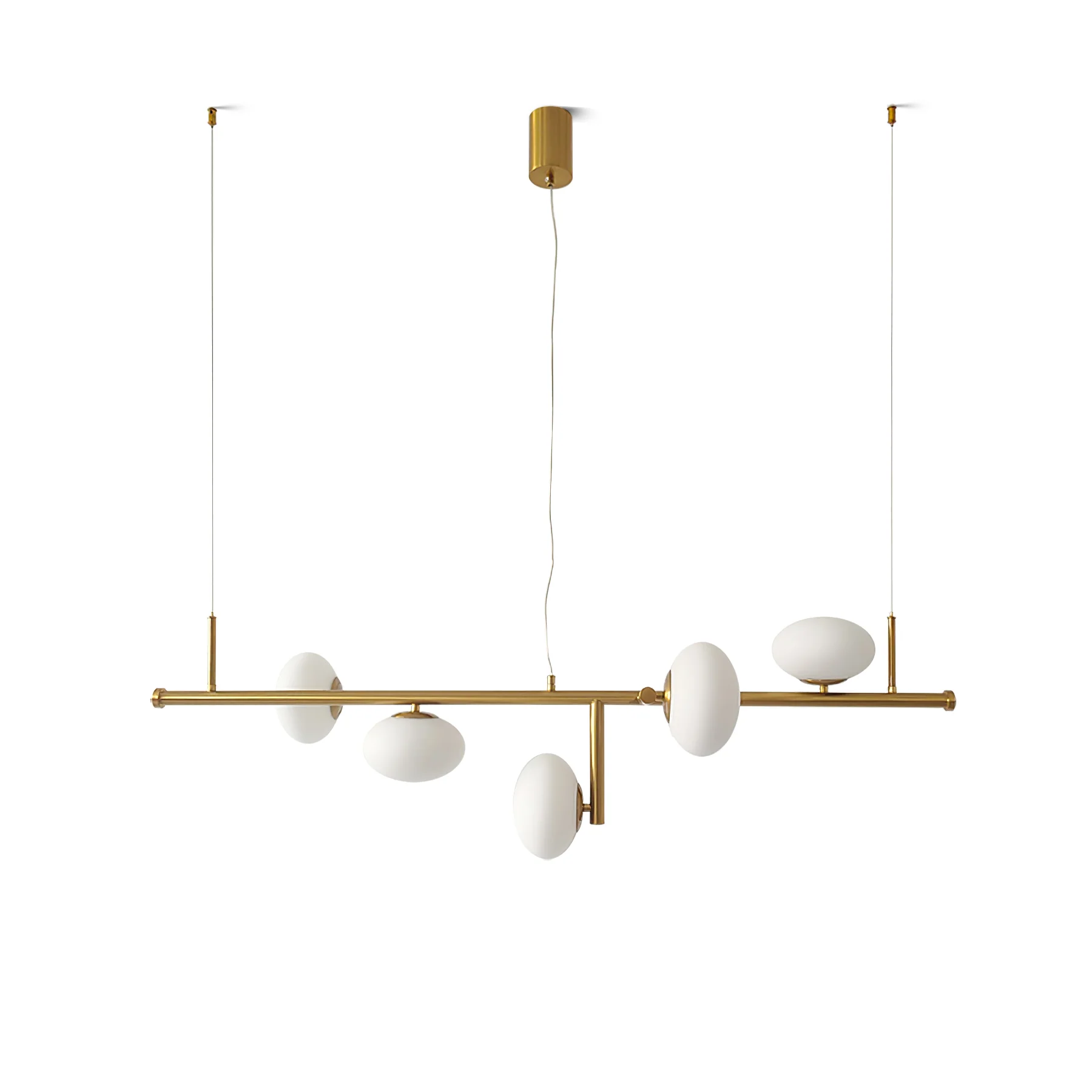 Люстра Sphere Balance - 6 плафонов, 150см x 47см x 36см, золотой