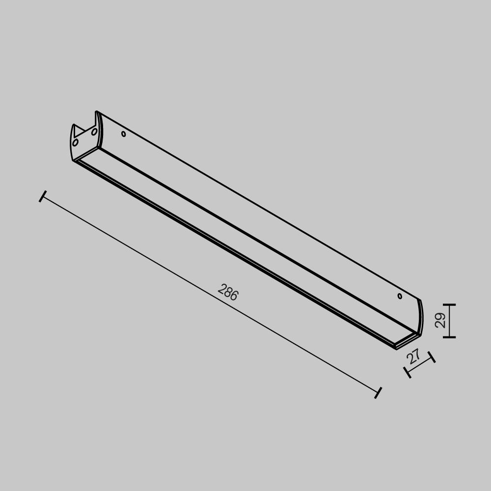 Трековый светильник Maytoni Basis 48V 16W IP20 3000K TR161-1-16W3K-B