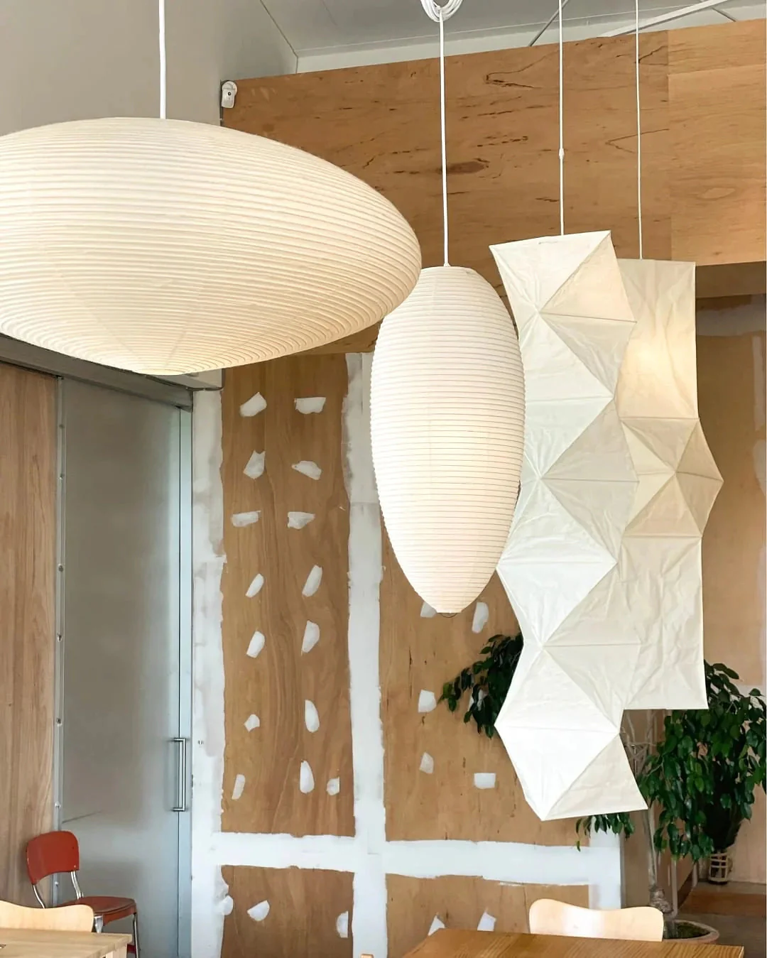 Подвесной светильник Washi Paper 15A - ∅50см x 21см, белый