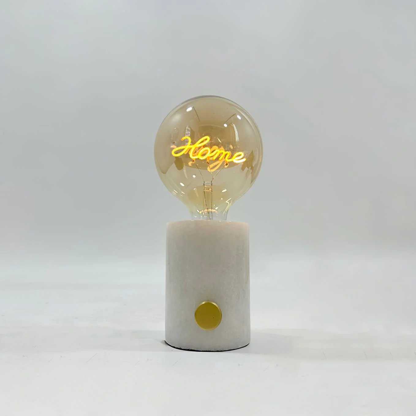Настольный светильник Very Nice Table Lamp - модель B ∅23см х 38см, белый мрамор, прозрачный