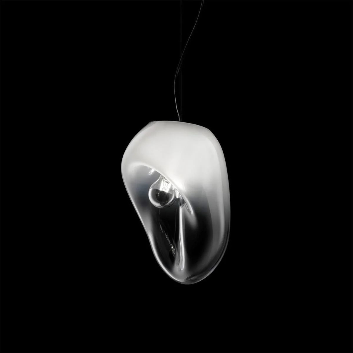 Подвесной светильник Suspended Water Drop - ∅30см x 150см, коньячный