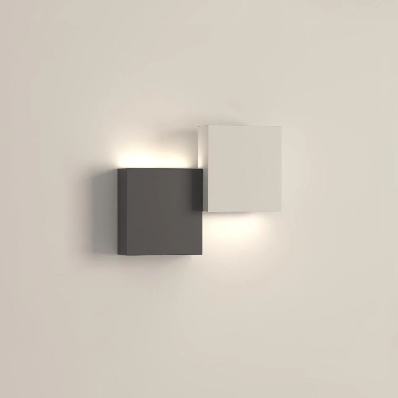 Piano Key Wall Light - ∅ 11″ x H 8.9″ / Dia 28cm x H 22.5cm Set of 2 / Black & White / Three-Color Changing Light