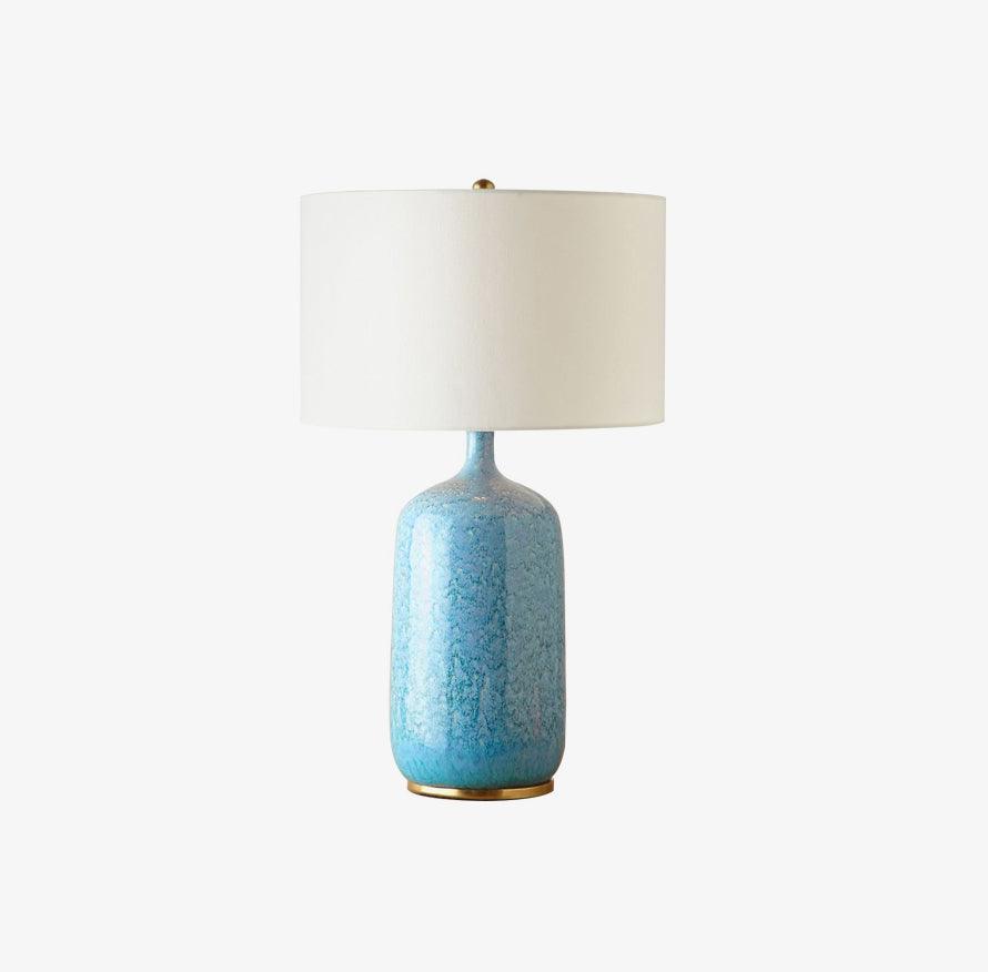 Culloden Table Lamp - ∅ 15″ x H 26.8″ / Dia 38cm x H 68cm / Blue & White / AU plug