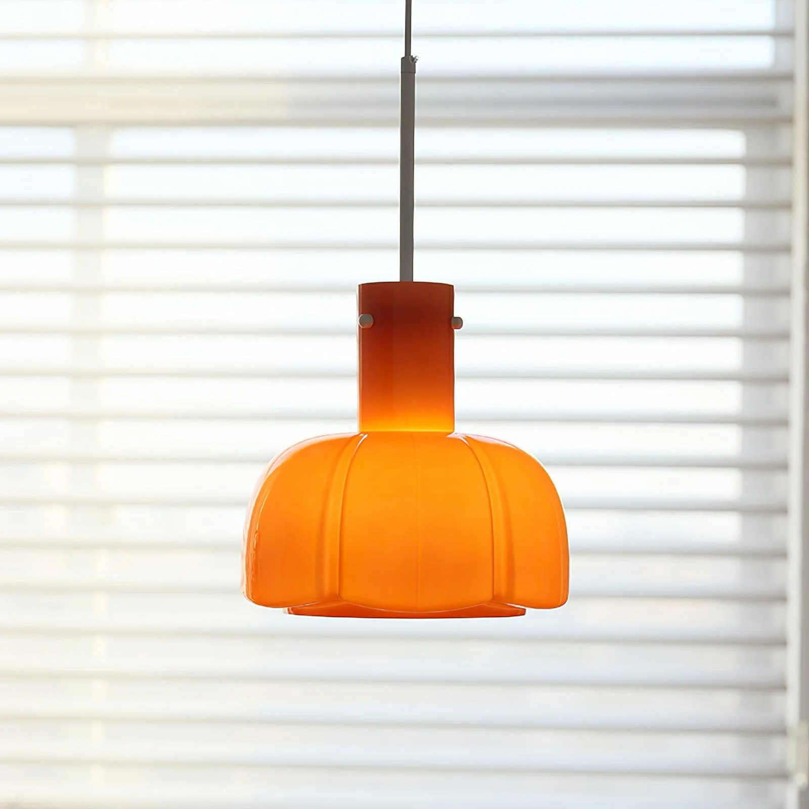 Подвесной светильник Lumina Petal Glass - ∅26см x 40см, коричневый