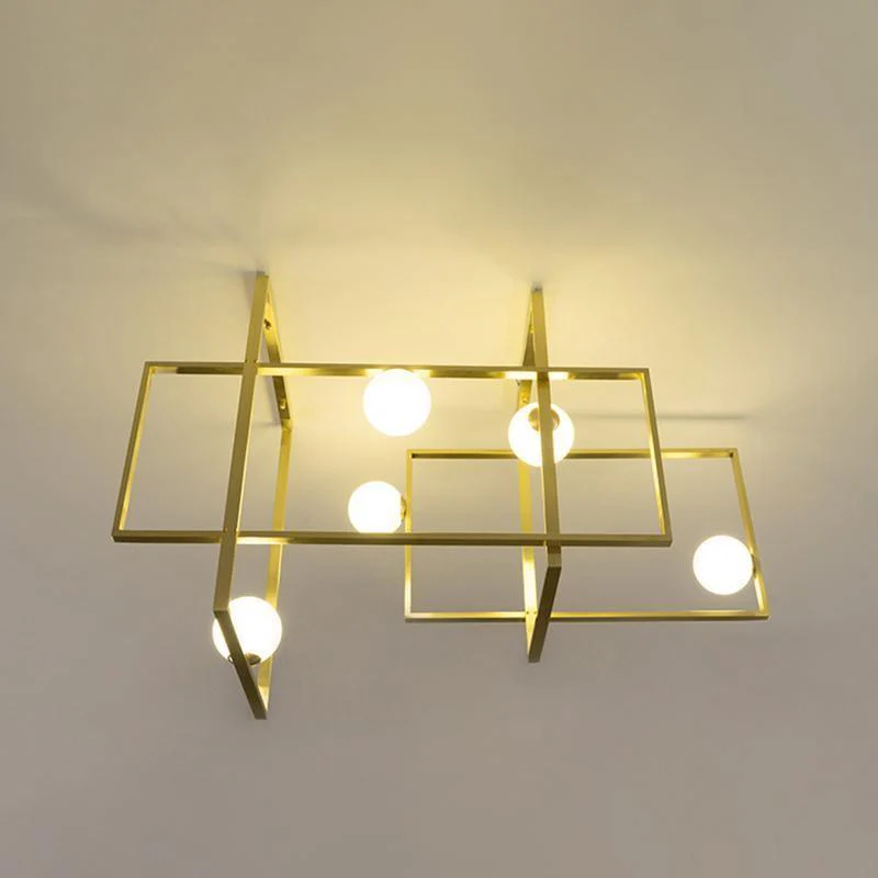 Потолочный светильник Mondrian Glass - 120см x 35см x 50см, медь