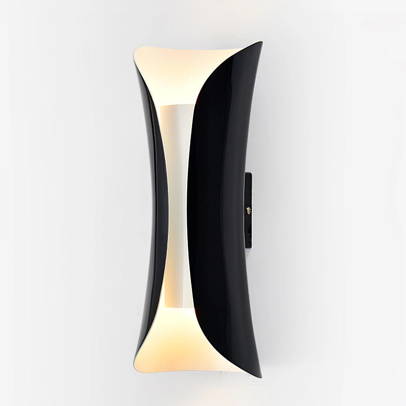 Small Waist Wall Lamp - W 5.3″ x H 13.4″ Set Of 2 / Gold & White