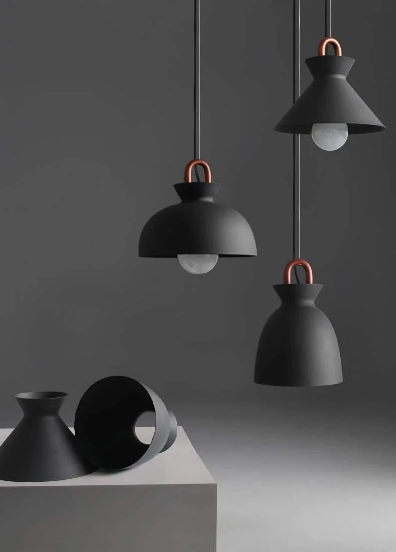 Подвесной светильник Coil - ∅25см x 22см, черный