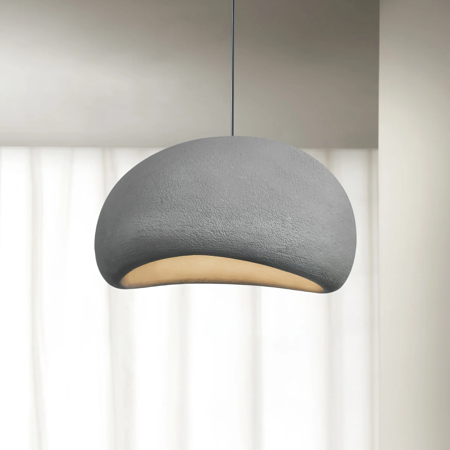 Подвесной светильник Cloud Style B - ∅100см x 38см, оранжевый