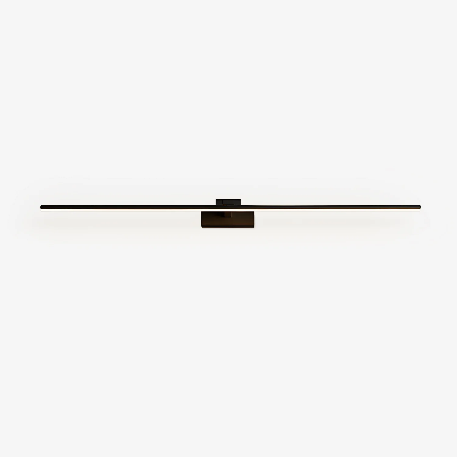 Настенный светильник Linear Bathroom - ∅80см x 6см, черный, теплый свет
