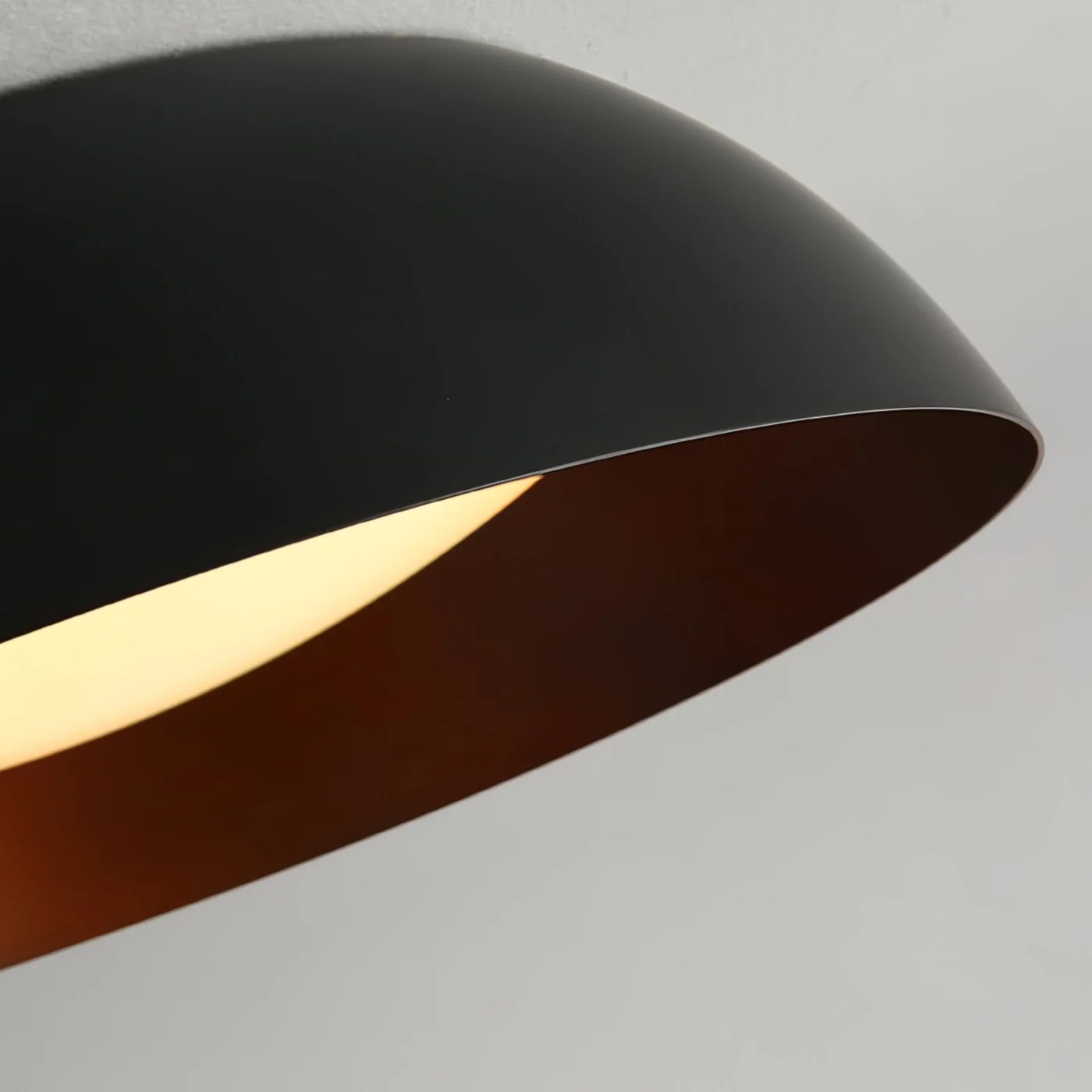 Потолочный светильник Marlow Shadow - ∅60см x 15см, черный, белый