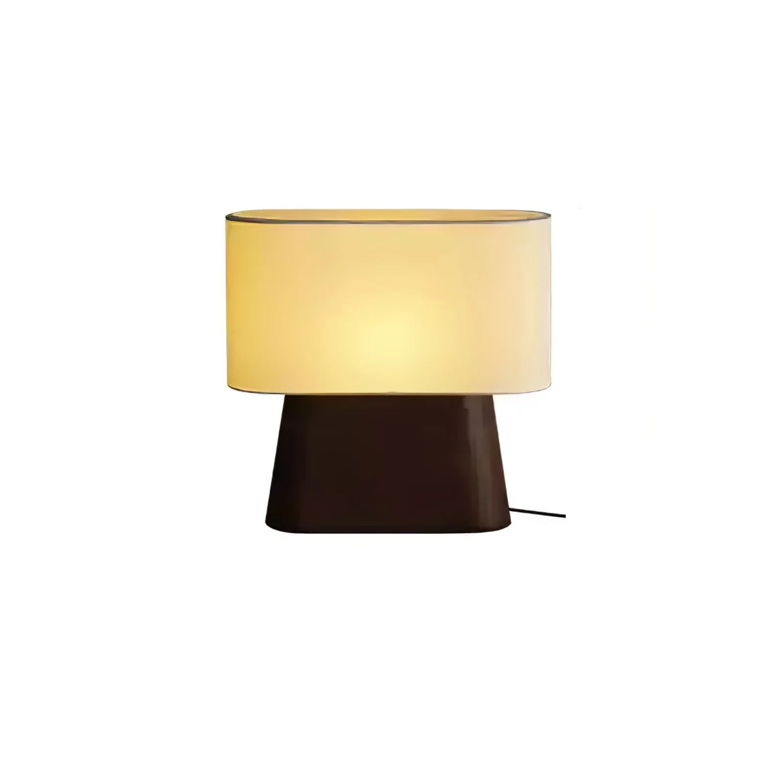 Настольный светильник Habitat - ∅37см x 36см, дерево, белый
